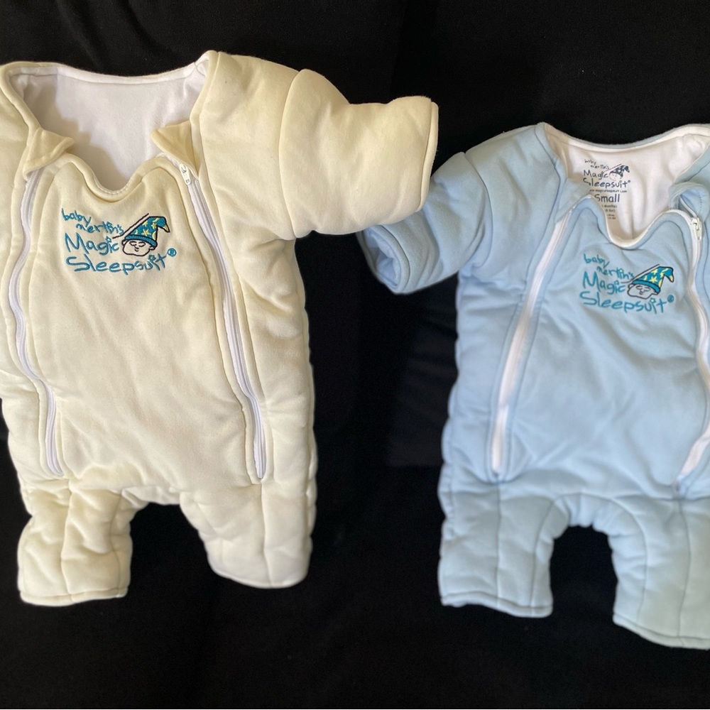 2 Baby Merlin Sleep Suits